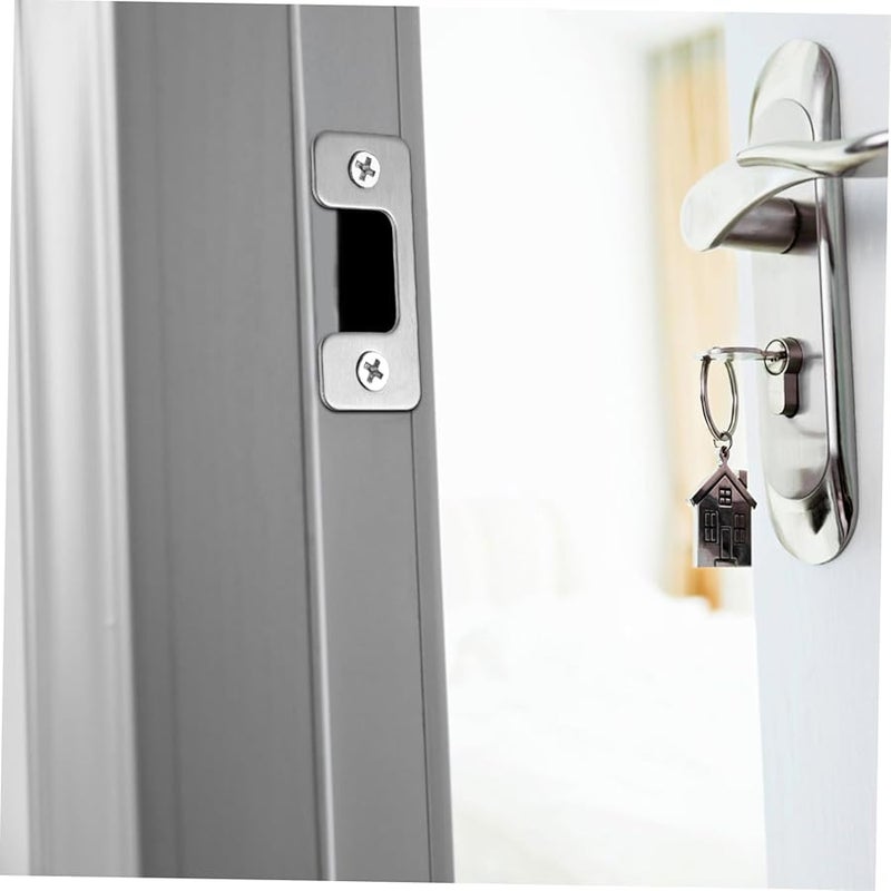 Stainless Steel Door Stop Latch Guard Plate Security Protector Easy Installation - Image 5